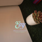 Vinilo textil Glow blue
